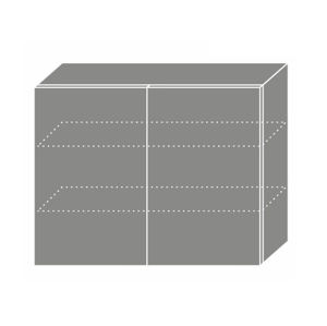PLATINUM, skříňka horní W3 90, korpus: bílý, barva: black stripes