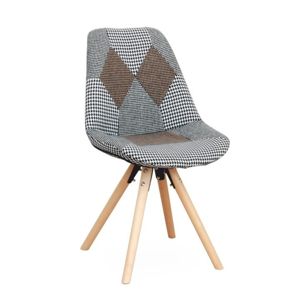 Designová stolička PEPITO TYP 10, látka patchwork