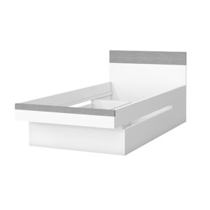 BOTA TYP 33 postel 90x200 cm, bílá/beton colorado