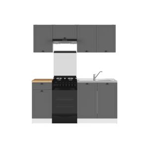 Kuchyně JAMISON 120/170 cm bez pracovní desky, bílá/grafit
