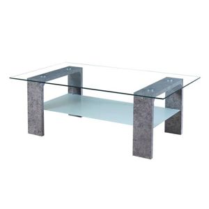 BASU konferenční stolek, sklo/beton