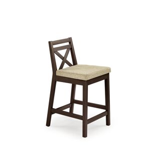 Barová židle nízká MARSHY, tmavý ořech