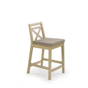 Barová židle nízká MARSHY, dub sonoma