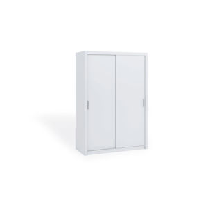 Dvoudvéřová šatní skříň s posuvnými dveřmi BONO, BO SZ150 bez lustra, bílá