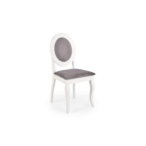 Židle LOBIRA, šedá/bílá