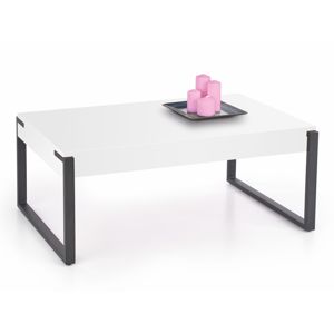 Konferenční stolek CAPRI, bílá/černá