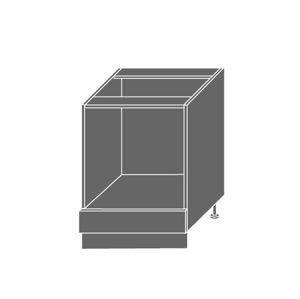 PLATINUM, skříňka dolní D11k 60, korpus: grey, barva: black