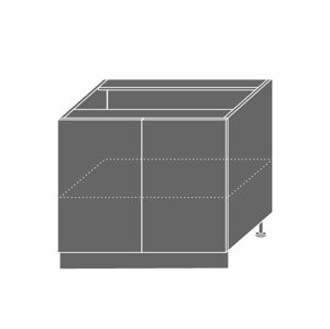 TITANIUM, skříňka dolní D11 90, korpus: grey, barva: fino černé