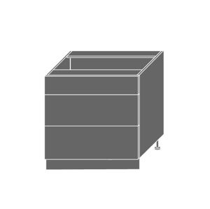 PLATINUM, skříňka dolní D3E 80, korpus: grey, barva: white stripes
