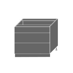 TITANIUM, skříňka dolní D3A 90, korpus: grey, barva: fino černé
