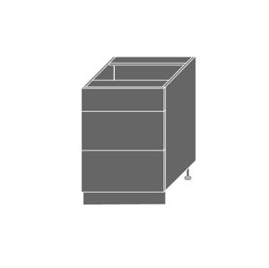 SILVER+, skříňka dolní D3m 60, korpus: grey, barva: black pine