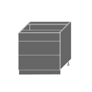 PLATINUM, skříňka dolní D3m 80, korpus: grey, barva: black stripes
