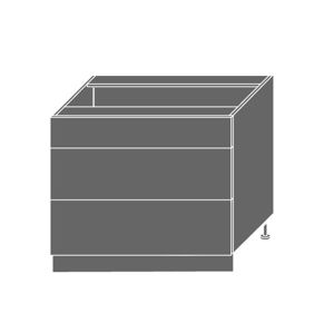 SHAULA, skříňka dolní D3m 90, korpus: grey, barva: black
