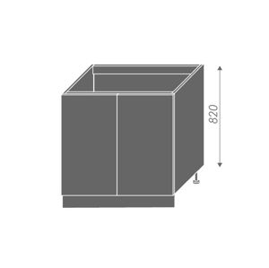 PLATINUM, skříňka dolní dřezová D8z 80, korpus: grey, barva: white