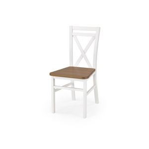 Jídelní židle DARIUSZ 2, bílá/olše