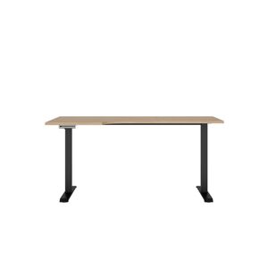 Elektricky polohovatelný psací stůl BELLARMINO 160x90 cm, levý, dub artisan