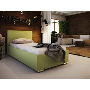 Čalouněná postel SOFIE 5 80X200 cm, zelená látka