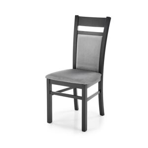 Jídelní židle MUFRID 2, černá/šedá DOPRODEJ