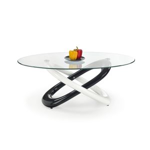 Konferenční stolek GOBI, bílá/černá