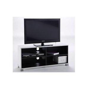 GRAFIT, TV stolek, černá/bílá, TV stolek, černá/bílá