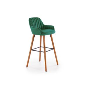 Barová židle DURROVER, tmavě zelená
