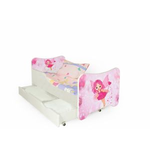 Dětská postel HAPPY FAIRY, bílo/růžové