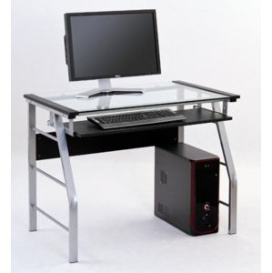 Skleněný PC stůl TANIMBAR
