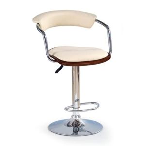Barová židle ZH-19, třešeň antická/béžová