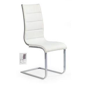 Židle K-104, bílá/šedá