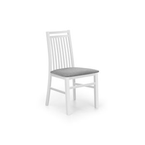 Jídelní židle HUBERT 9, světle šedá/bílá