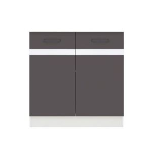 JUNONA LINE, skříňka pod dřez 80 cm, wolfram šedý