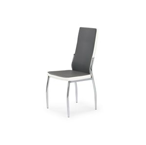 Židle K-210, šedá/bílá