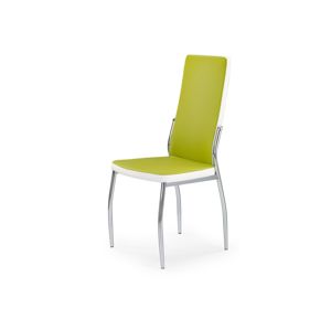 Židle K-210, zelená/bílá