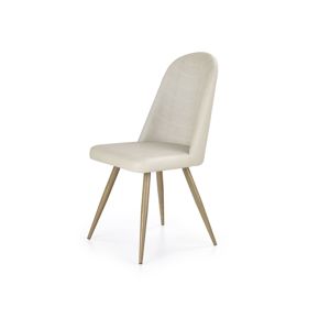 Židle K-214, krémová/dub medový