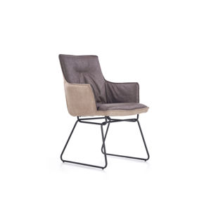 Jídelní židle K-271, tmavě šedá/světle šedá