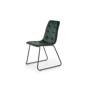 Jídelní židle K-321, tmavě zelená