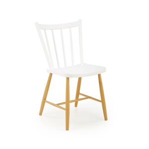 Jídelní židle JAMALA, bílá/přírodní