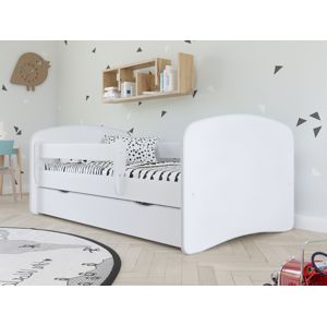 Dětská postel bez vzoru BABYDREAMS 80x160 cm, bílá - bed without mattress bez wzoru