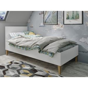 Postel KUBI 90x200 cm, bílá - KUBI COLLECTION Bed without mattress white