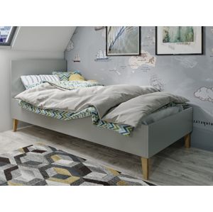 Postel KUBI 90x200 cm, šedá - KUBI COLLECTION Bed without mattress grey