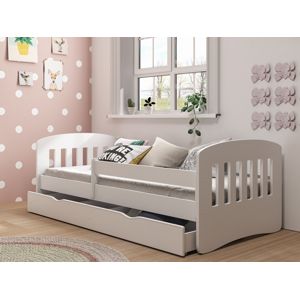 Dětská postel CLASSIC 1 80x160 cm, bílá - CLASSIC 1 bed without mattrress