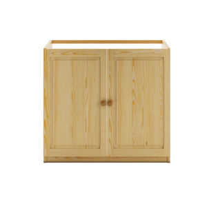 Dřevěná kuchyňská dolní dřezová skříňka NGADI, šíře 80 cm, masiv borovice, moření: …