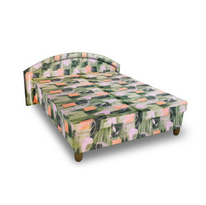 Čalouněná postel MAGDA 120x200 cm, zelená látka