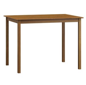 Stůl DASHEN 1, 100 x 70 cm, masiv borovice, moření dub