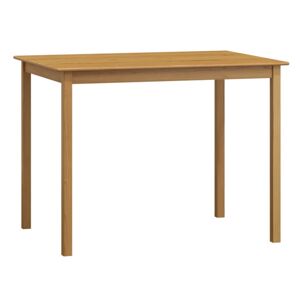 Stůl DASHEN 1, 130 x 80 cm, masiv borovice, moření olše
