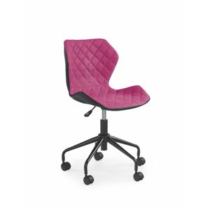 Dětská židle METRIX, černá/růžová ZRUŠENO