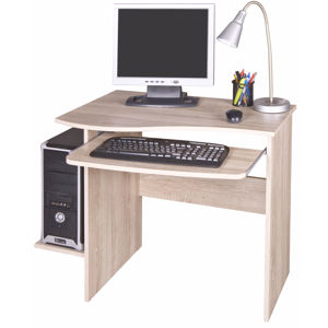 PC stůl s výsuvnou deskou MAXIM, dub sonoma
