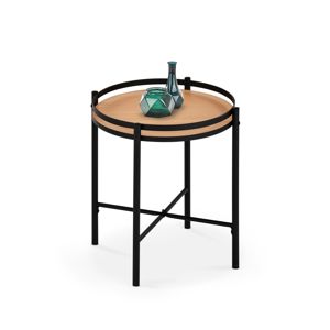 Odkládací stolek MELA, přírodní/černá