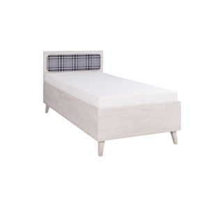 MEMONE postel 90x200 cm, dub bílý