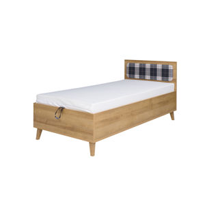 MEMONE postel 90x200 cm, dub zlatý